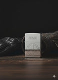 ZIPPO PEACE SYMBOL CHROME